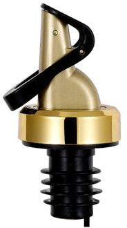 Olie Fles Stopper Liquor Dispenser Wijn Schenker Verzegelde Olie Fles Nozzle Spuit Flip Top Cap Flessenstop Keuken Bar Gereedschap electroplating goud