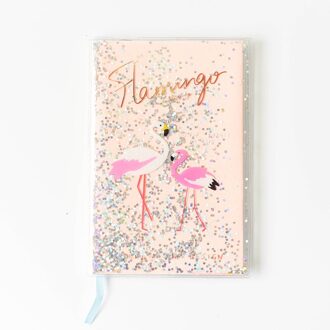 Olie gevulde rubber mouwen PVC notebook card set droom pailletten macaron student notebook roos rood