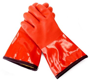 Olie-Proof Handschoenen Antislip Koude-Proof Waterdichte Winter Plus Fluwelen Veiligheid Handschoenen Industriële Arbeid Bescherming