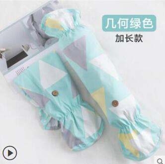 Olie-Proof Splash Mouwen Artefact Koken Handschoenen Keuken Anti-Brandwonden Mouwen Koken Mouwen Winter Waterdicht Vrouwelijke Lange Wor 2