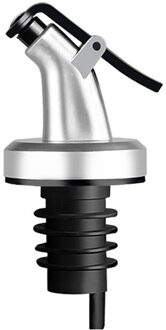 Olie Saus Azijn Fles Flip Cap Stopper Dispenser Schenker Keuken Tool Met Drip Gratis Tt-Best zwart