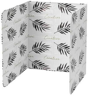 Olie Splatter Schermen Aluminiumfolie Plaat Opvouwbare Accessoires Koken Gereedschap Koekenpan Keuken Gadgets Home Olie Baffle wit