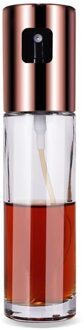 Olie Spray Fles Koken Bakken Azijn Mist Spuit Barbecue Spray Fles Voor Thuis Keuken Koken Bbq Grillen Roosteren Tool roos goud