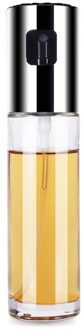 Olie Spray Fles Koken Bakken Azijn Mist Spuit Barbecue Spray Fles Voor Thuis Keuken Koken Bbq Grillen Roosteren Tool zilver