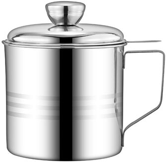 Olie Zeef Pot Roestvrij Stalen Container Kruik Opslag Kan Met Filter Lekvrij Koken Olie Pot Dispenser Keuken Gereedschap