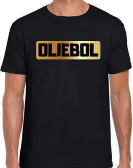 Oliebol fout Oud en Nieuw jaar - t-shirt - zwart - voor heren - Feestkleding L