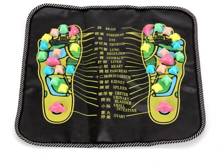Olieco Draagbare Voetmassage Pad Reflexologie Lopen Steen Mat Voet Acupunt Massage Ontspanning Voet Gezondheidszorg 35X35cm