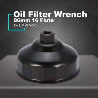 Oliefiltersleutel 86Mm 16 Fluiten End Socket Vierkante Drive Cap Remover Tool Mini Auto Reparatie Tools Voor