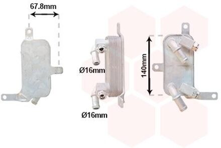 Oliekoeler, automatische transmissie 37013734
