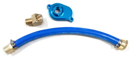 Oliekoeler Flush Kit Met Flush Adapter Aluminium Blauw Voor Ford 6.0L Powerstroke