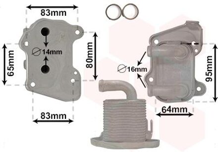 Oliekoeler, motorolie 37013713