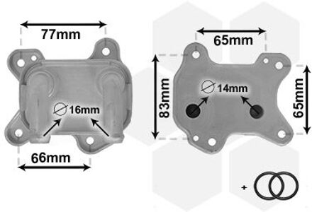 Oliekoeler Opel Astra G 37003581