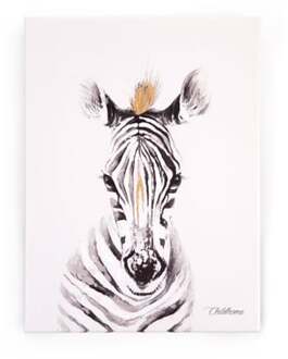 Olieverfschilderij 30x40 cm zebra