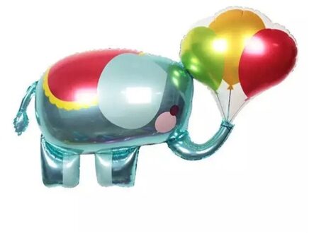 Olifant Folie Ballonnen Cartoon Mylar Ballon Lovely Kids Voor Verjaardagsfeestje Decoratie