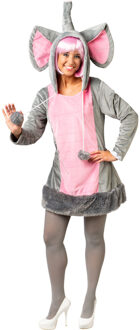Olifant Jurk Carnaval Dames Ollie Multikleur - Print