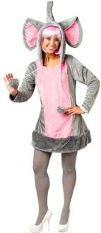 Olifant Jurk Carnaval Dames Ollie Multikleur - Print