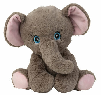 Olifant knuffel van zachte pluche - speelgoed dieren - 31 cm