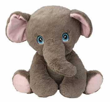 Olifant knuffel van zachte pluche - speelgoed dieren - 41 cm