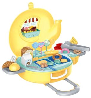 Olifant Trolley Speelgoed Simulatie Keuken Kookgerei Set Speelgoed geel