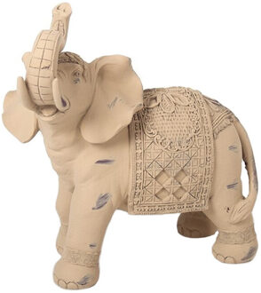 Olifant Woondecoratie Dieren Beeldje 21 X 10 X 20,50 Cm - Beeldjes