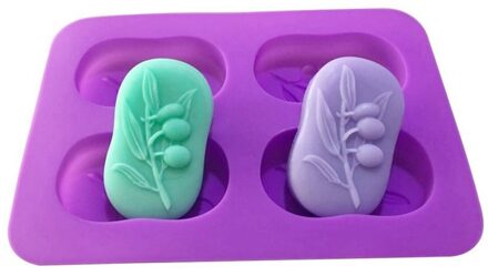 Olijfboom Vorm Siliconen Zeep Mal Vorm Handgemaakte Zeep Maken Van Mallen Zeep Mal Vorm Sugarcraft Cake Chocolate Decorating Gereedschap