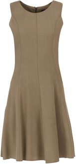 Olijfkleurige Cloche jurk - maat Blauw/marineblauw