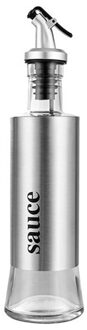 Olijfolie Cruet Fles Dispenser Keuken Rvs No-Drip Flessen Soja Cruet Saus Azijn Dispenser Schenker Fles B