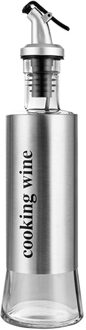 Olijfolie Cruet Fles Dispenser Keuken Rvs No-Drip Flessen Soja Cruet Saus Azijn Dispenser Schenker Fles