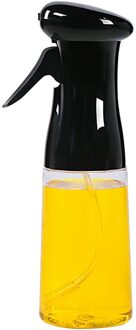 Olijfolie Spuit Dispenser Voor Bbq/Koken/Azijn Glazen Fles Met Lekvrije, spice Druppels Jar Kruiden Keuken Gereedschap zwart