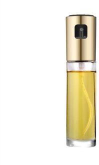 Olijfolie Spuit Dispenser Voor Koken, food-Grade Glas Olie Spuiten Transparante Azijn Fles Olie Dispenser 100Ml Voor Keuken goud