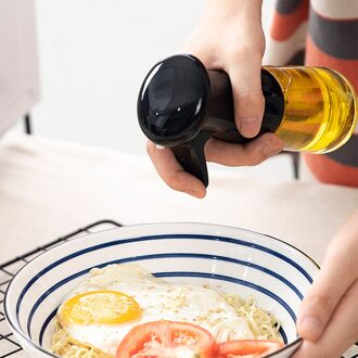 Olijfolie Spuit Draagbare Koken Mister Keuken Tool Voor Bbq Bakken Koekenpan zwart
