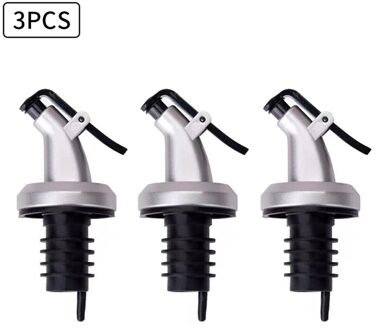 Olijfolie Spuit Liquor Dispenser Abs Lock Wijn Pourers Flip Top Drink Wijn Stopper Lekvrije Nozzle Keuken Gereedschap 3stk
