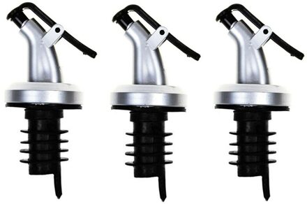 Olijfolie Wijn Stop Fles Schenker Plug Seal Lekvrije Food Grade Nozzle Uitloop Dispenser Spuit Bar Keuken Accessoires 3stk
