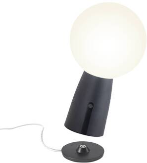 Olimpia accu-tafellamp IP54 donkergrijs