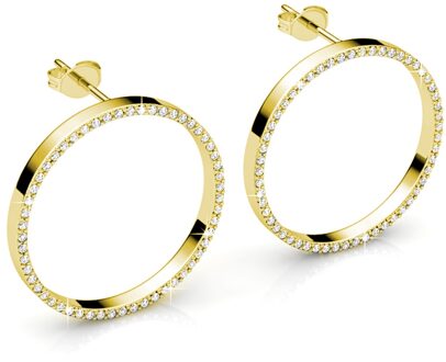 Olina Oorbellen - Goud en Kristal - One Size