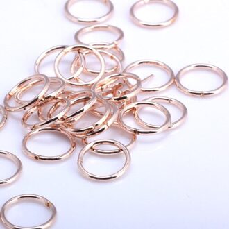 Olingart Open Jump Ring 5Mm/6Mm/7Mm/8Mm/10Mm Link Loop rose Goud Diy Sieraden Maken Connector 10mm 90stk RG