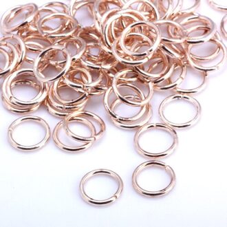 Olingart Open Jump Ring 5Mm/6Mm/7Mm/8Mm/10Mm Link Loop rose Goud Diy Sieraden Maken Connector 7mm 200stk RG