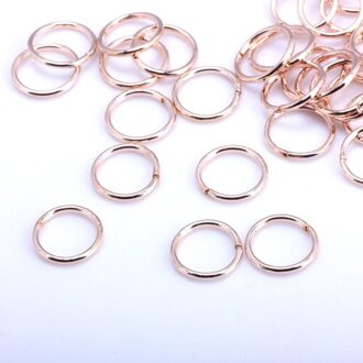 Olingart Open Jump Ring 5Mm/6Mm/7Mm/8Mm/10Mm Link Loop rose Goud Diy Sieraden Maken Connector 8mm 200stk RG