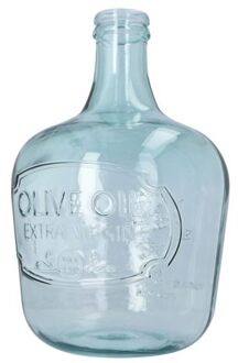 Olive Glazen Vaas van Gerecycled glas 27x42 cm - zeegroen