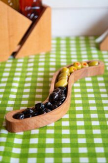 Olive Grove Houten Beuken Decoratieve Ontbijt Serveren Hout Presentatie Board 30 Cm Keuken Opslag Praktische Gadget