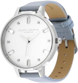 Olivia Burton Dameshorloge Kwarts Zilver - maat