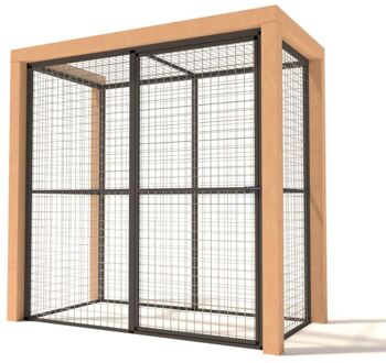 Olivia - Kattenren - Aluminium - Antraciet - 193x99x187 cm