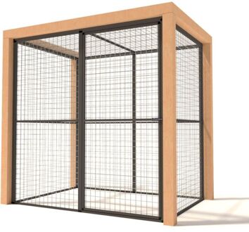 Olivia - Kattenren - Aluminium - Antraciet - 194x135x187 cm