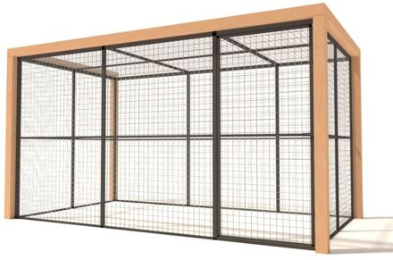 Olivia - Kattenren - Aluminium - Antraciet - 345x190x187 cm