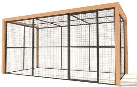 Olivia - Kattenren - Aluminium - Antraciet - 380x190x187 cm