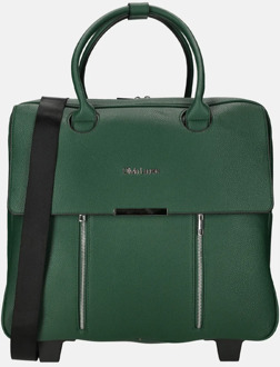 Olivia Lauren business trolley donker groen