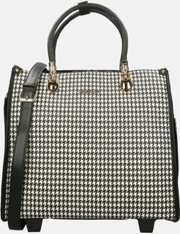 Olivia Lauren Emily business trolley ruitjes Zwart