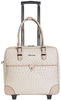 Olivia Lauren Milo Business Trolley grey zachte koffer Grijs - H 37 x B 42 x D 16 cm