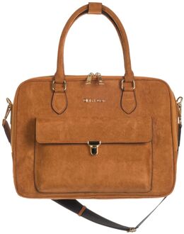Olivia Lauren Pedro Laptopbag brown Bruin - H 30 x B 43 x D 6.5 cm