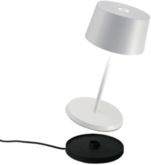 Olivia mini accu-tafellamp wit